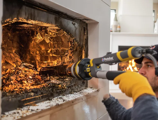 Professional chimney cleaning by Country Club Chimney Sweep in Country Club, FL