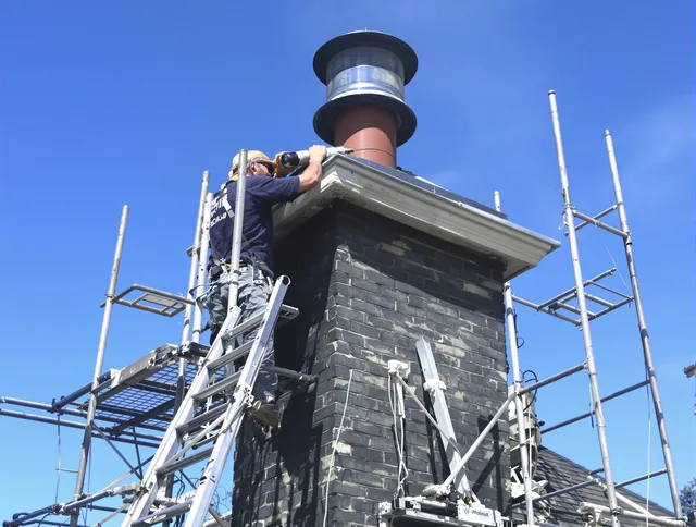 Sturdy chimney crown finished by Country Club Chimney Sweep in Country Club, FL