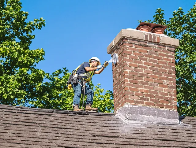 Country Club Chimney Sweep performing an inspection with advanced tools in Country Club, FL