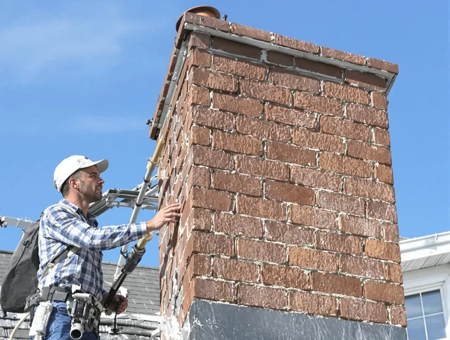 Brickwork for a chimney rebuild by Country Club Chimney Sweep in Country Club, FL