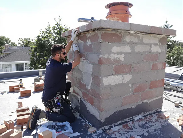 Advanced chimney repair process by Country Club Chimney Sweep in Country Club, FL