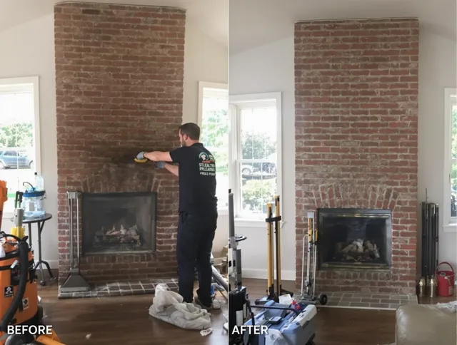 Finished chimney sweeping service by Country Club Chimney Sweep in Country Club, FL