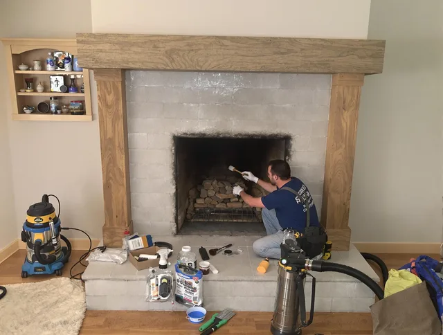 Detailed creosote removal process by Country Club Chimney Sweep in Country Club, FL