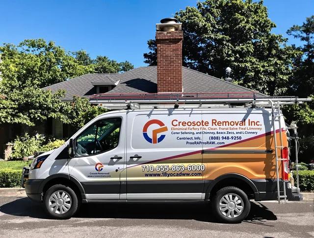 Country Club Chimney Sweep technician removing creosote safely in Country Club, FL