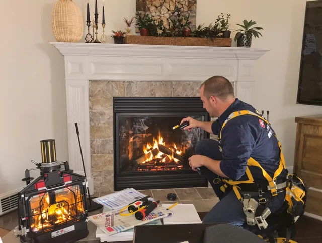 Safety-focused fireplace inspection by Country Club Chimney Sweep in Country Club, FL